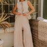 Santorini Breeze High Waist Wide Leg Pants in Birch Image 1