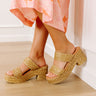 Ocean Ave Raffia Woven Platform Heel Image 1