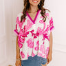 Veranda Views Floral Top in Pink Image 1