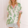 Veranda Views Floral Top in Green Image 1