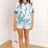 Veranda Views Floral Top in Blue Image 1