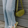 Simple Staple Faux Leather Purse in Lime Image 1
