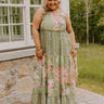 Petal Promenade Tiered Maxi Dress Curves Image 1