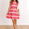 Tropical Holiday Mini Dress in Tangerine Image 1