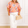 Blooming Personality Floral Shift Top Curves Image 1