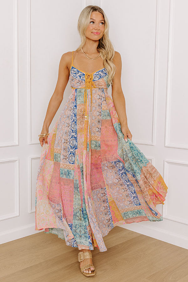 Sunny Point Of View Pleated Maxi Dress main image 0
