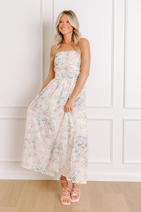 Portofino Days Floral Eyelet Midi Dress – Impressions Online Boutique