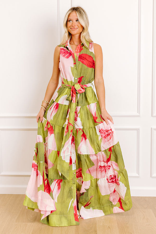 Fritzy Dress in Lingren Guava main image 1