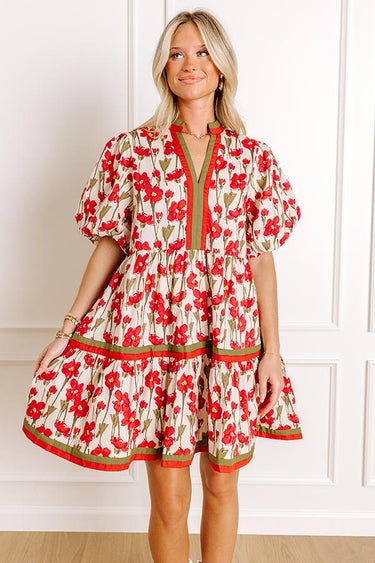 Amalfi Coast Beauty Floral Babydoll Dress Curves – Impressions Online ...