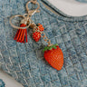 Strawberry Kisses Keychain Bag Charm Image 1