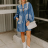 Brunch Chic Embroidered Mini Dress Image 1