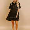 Cafe On Fifth Denim Mini Dress in Black Image 1
