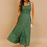 Harvest Lane Linen-Blend Midi Dress in Green Image 1