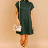 City Sleek Mini Dress in Hunter Green Image 1