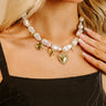 Mia Heart Pearl Charm Necklace Image 1