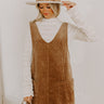 Uptown Manhattan Corduroy Mini Dress in Mocha Image 1