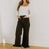 The Cordelia High Waist Crop Jean in Black Image 1