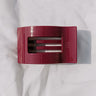 Flat Large Rectangle Hair Claw Clip in Berry Image 1