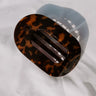 Flat Large Round Hair Claw Clip in Tortoiseshell  Image 1