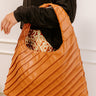 Allie Faux Leather Hobo Tote in Tan Image 1