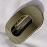 Flat Large Round Hair Claw Clip in Sage Image 1