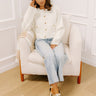 Easy To Style Knit Cardigan in Cream Image 1