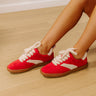Wylder Faux Suede Sneaker in Red Image 1
