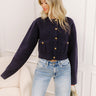 Easy To Style Knit Cardigan in Navy Image 1