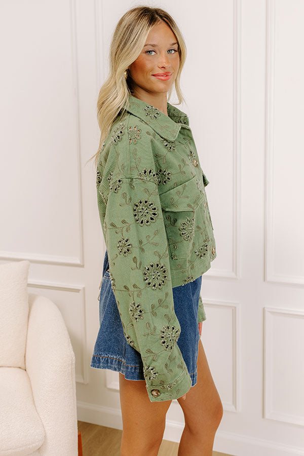 Soho Views Floral Eyelet Jacket Image 5