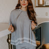 Connecting Flight Sweater Top in Grey Image 1