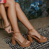 Moorea Raffia Woven Heel in Brown Image 1