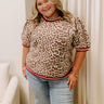 Spotted And Chic Knit Top Curves Image 1