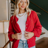 Classic Charm Knit Cardigan in Red Image 1