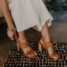 Hannah Faux Leather Heel in Camel Image 1