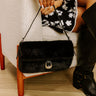 The Gloria Plush Purse in Black Image 1