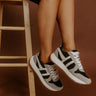 The Libby Faux Suede Sneaker in Black Image 1