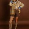 Latte Sippin Stripe Cardigan Image 1