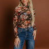 Vineyard Luxe Floral Mesh Top Image 1