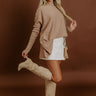 Simply Cozy Knit Sweater Top in Iced Mocha Image 1
