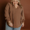 Soho Sophisticate Shift Top in Mocha Curves Image 3