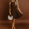 Penthouse Party Mini Dress in Chestnut Image 1