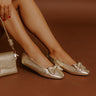 Sugar Rush Metallic Flats in Gold Image 1