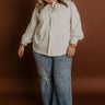 Soho Sophisticate Shift Top in Cream Curves Image 1