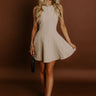 Penthouse Party Mini Dress in Iced latte Image 1