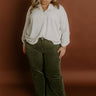 RISEN Kinsley High Waist Corduroy Wide Leg Pants Curves Image 1