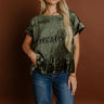 Luxurious Feels Velvet Top in Olive Image 1