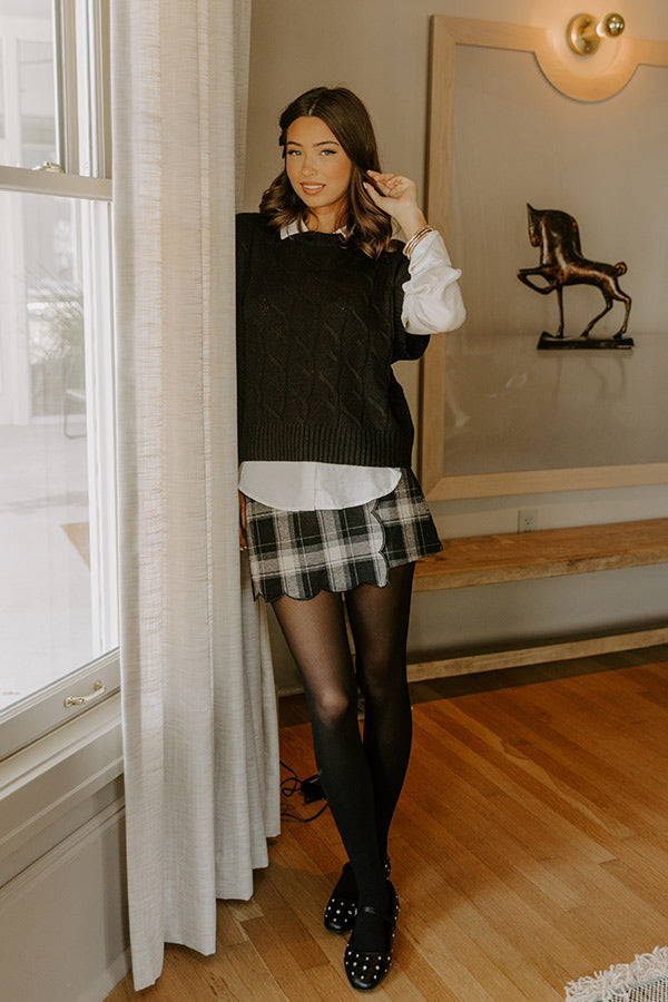 The Lilly High Waist Plaid Skort Image - 1