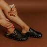 The Toni Faux Leather Clogs in Black Image 1