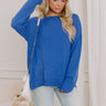Sweet Lifestyle Knit Sweater in Ocean Blue Image 1