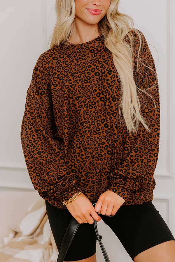 Wild Side Leopard Knit Top Image 3